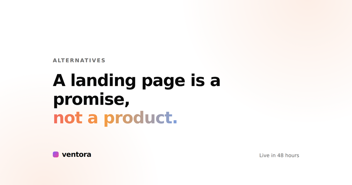 Framer Alternative — Build the Product, Not Just the Page